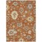 Edge Collections - 8' x 10' - Orange - Area Rug for Floral Indoor Use and Outdoor Washable - 1 Piece
